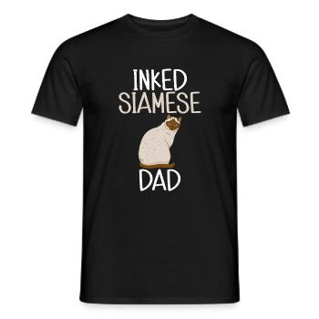 Siamesische Katze Geschenke - Männer T-Shirt - Schwarz - Vorne - AI Model Male 178 light (178cm)