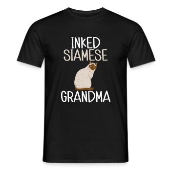 Geschenke zum Suchbegriff: "Siamkatze" - Männer T-Shirt - Schwarz - Vorne - AI Model Male 178 light (178cm)