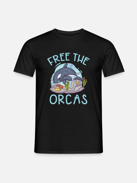 Orca Whale Gifts - Men's T-Shirt - black