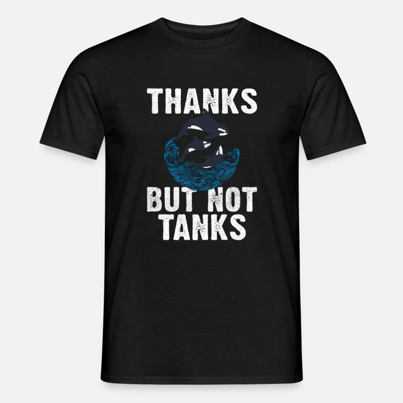 Orca Wal Geschenke - Männer T-Shirt - Schwarz