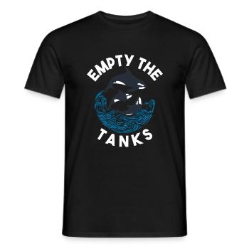 Orca Wal Geschenke - Männer T-Shirt - Schwarz - Vorne - AI Model Male 178 light (178cm)