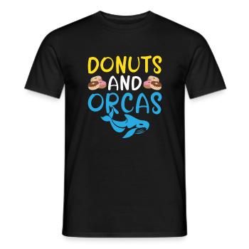 Orca Whale Gifts - Men's T-Shirt - black - Front - AI Model Male 178 light (178cm)