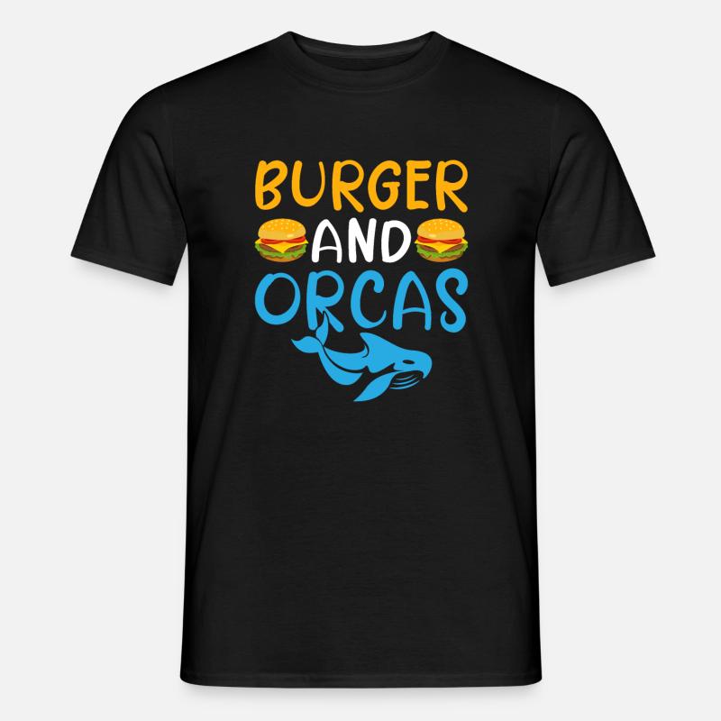 Orca Wal Geschenke - Männer T-Shirt - Schwarz