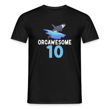 Orca Wal Geschenke - Männer T-Shirt - Schwarz - Vorne - AI Model Male 178 light (178cm)