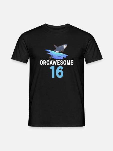 Orca Wal Geschenke - Männer T-Shirt - Schwarz