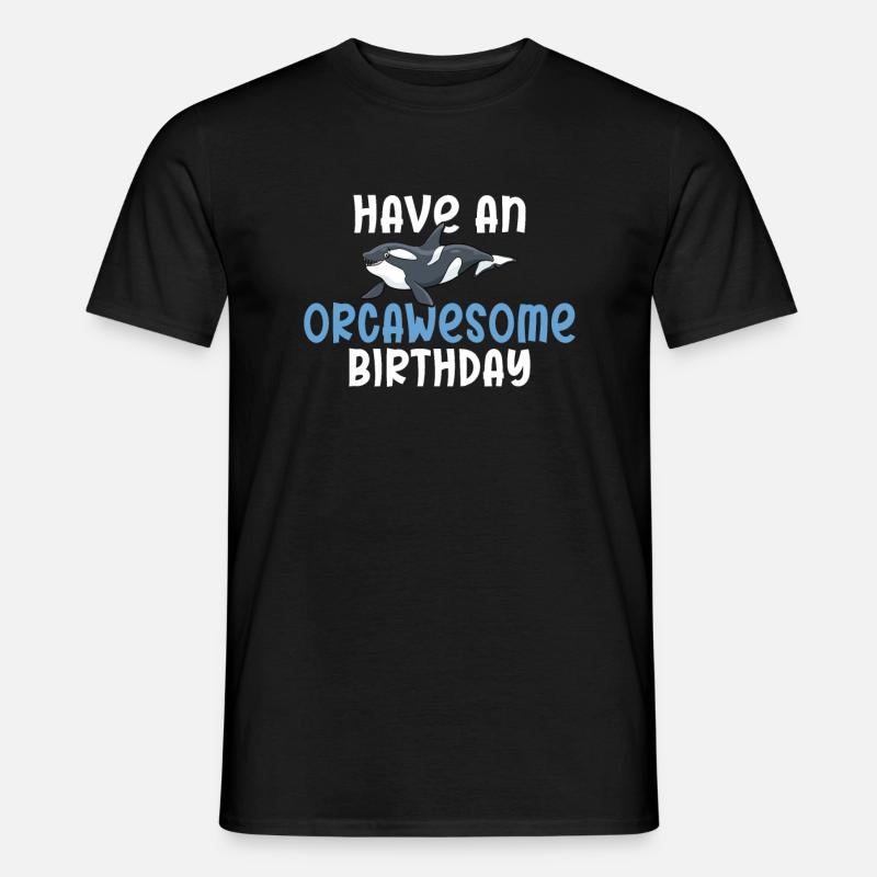 Orca Wal Geschenke - Männer T-Shirt - Schwarz