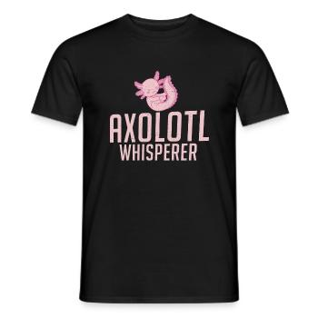 Axolotl Liebhaber Geschenke - Männer T-Shirt - Schwarz - Vorne - AI Model Male 178 light (178cm)