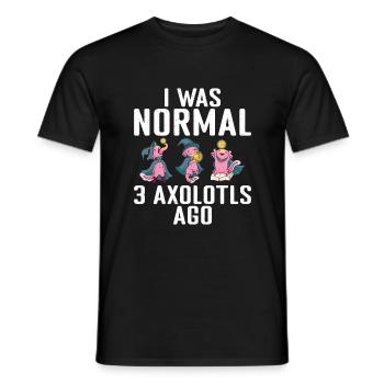 Axolotl Liebhaber Geschenke - Männer T-Shirt - Schwarz - Vorne - AI Model Male 178 light (178cm)