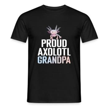 Axolotl Liebhaber Geschenke - Männer T-Shirt - Schwarz - Vorne - AI Model Male 178 light (178cm)