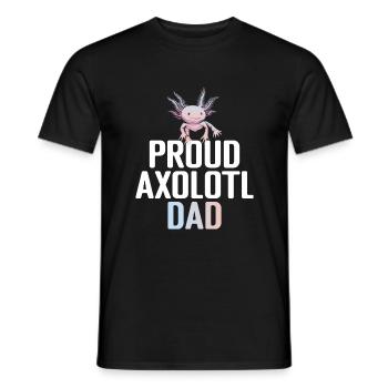 Axolotl Liebhaber Geschenke - Männer T-Shirt - Schwarz - Vorne - AI Model Male 178 light (178cm)