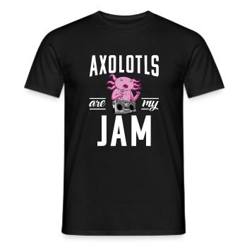 Axolotl Liebhaber Geschenke - Männer T-Shirt - Schwarz - Vorne - AI Model Male 178 light (178cm)