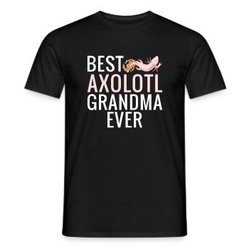 Axolotl Liebhaber Geschenke - Männer T-Shirt - Schwarz - Vorne - AI Model Male 178 light (178cm)
