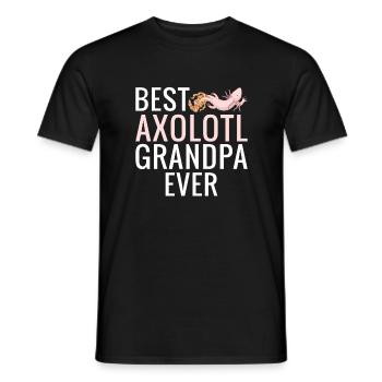 Axolotl Liebhaber Geschenke - Männer T-Shirt - Schwarz - Vorne - AI Model Male 178 light (178cm)