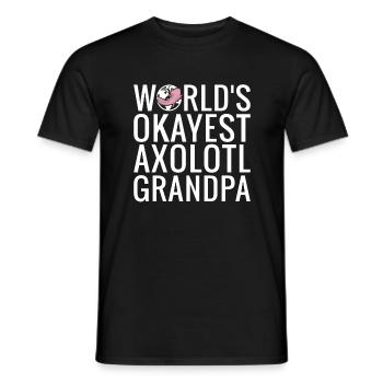 Axolotl Liebhaber Geschenke - Männer T-Shirt - Schwarz - Vorne - AI Model Male 178 light (178cm)