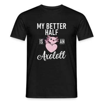 Axolotl Liebhaber Geschenke - Männer T-Shirt - Schwarz - Vorne - AI Model Male 178 light (178cm)