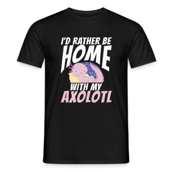 Axolotl Liebhaber Geschenke - Männer T-Shirt - Schwarz - Vorne - AI Model Male 178 light (178cm)