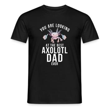 Axolotl Liebhaber Geschenke - Männer T-Shirt - Schwarz - Vorne - AI Model Male 178 light (178cm)