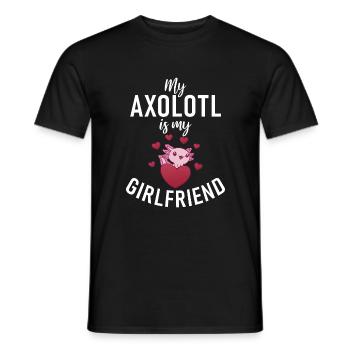 Axolotl Liebhaber Geschenke - Männer T-Shirt - Schwarz - Vorne - AI Model Male 178 light (178cm)