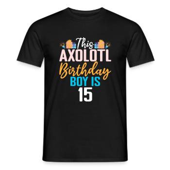 Axolotl Liebhaber Geschenke - Männer T-Shirt - Schwarz - Vorne - AI Model Male 178 light (178cm)