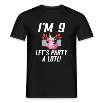 Axolotl Liebhaber Geschenke - Männer T-Shirt - Schwarz - Vorne - AI Model Male 178 light (178cm)
