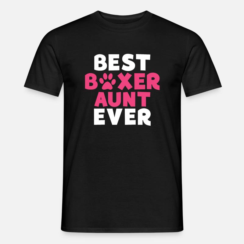 Boxer Hund Geschenke - Männer T-Shirt - Schwarz