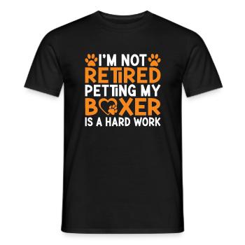 Boxer Hund Geschenke - Männer T-Shirt - Schwarz - Vorne - AI Model Male 178 light (178cm)