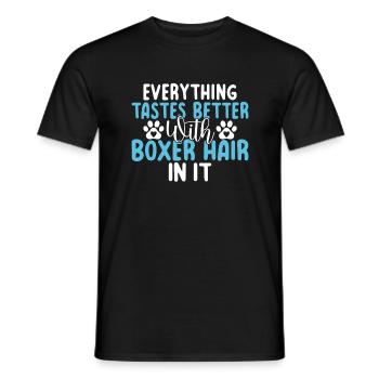 Boxer Hund Geschenke - Männer T-Shirt - Schwarz - Vorne - AI Model Male 178 light (178cm)