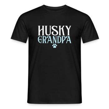 Cadeaux de chien Husky - T-shirt homme - noir - Devant - AI Model Male 178 light (178cm)
