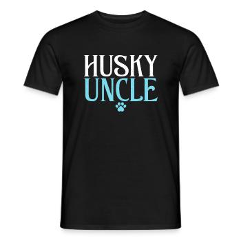 Cadeaux de chien Husky - T-shirt homme - noir - Devant - AI Model Male 178 light (178cm)