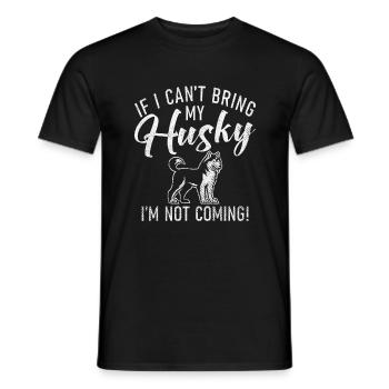 Cadeaux de chien Husky - T-shirt homme - noir - Devant - AI Model Male 178 light (178cm)