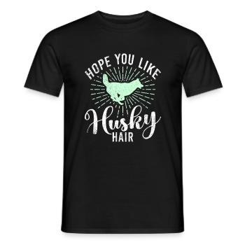 Cadeaux de chien Husky - T-shirt homme - noir - Devant - AI Model Male 178 light (178cm)