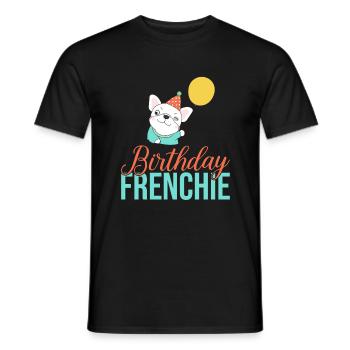 Cadeaux de bouledogue français - T-shirt homme - noir - Devant - AI Model Male 178 light (178cm)