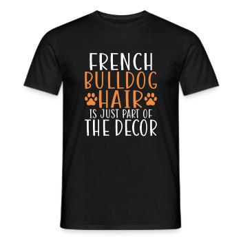 Cadeaux de bouledogue français - T-shirt homme - noir - Devant - AI Model Male 178 light (178cm)