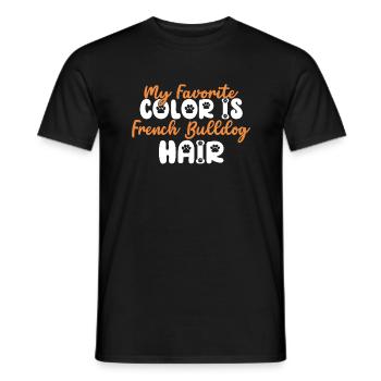 Cadeaux de bouledogue français - T-shirt homme - noir - Devant - AI Model Male 178 light (178cm)