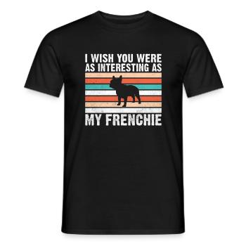 Cadeaux de bouledogue français - T-shirt homme - noir - Devant - AI Model Male 178 light (178cm)