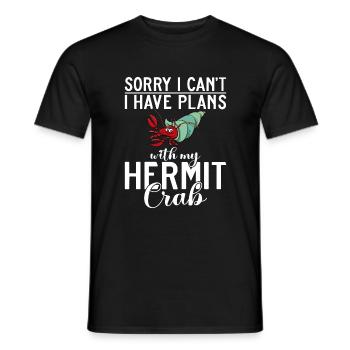 Hermit Crab Gifts - Men's T-Shirt - black - Front - AI Model Male 178 light (178cm)