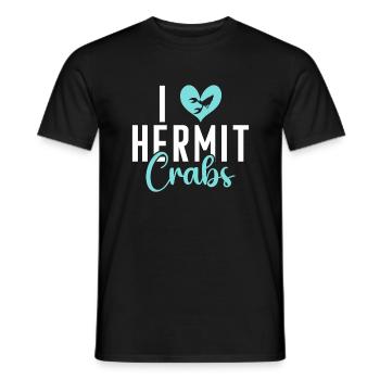 Hermit Crab Gifts - Men's T-Shirt - black - Front - AI Model Male 178 light (178cm)