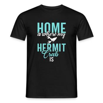 Hermit Crab Gifts - Men's T-Shirt - black - Front - AI Model Male 178 light (178cm)