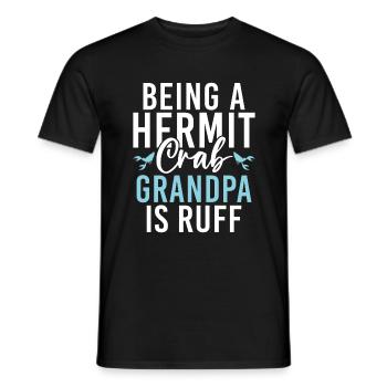 Hermit Crab Gifts - Men's T-Shirt - black - Front - AI Model Male 178 light (178cm)