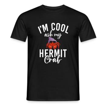 Hermit Crab Gifts - Men's T-Shirt - black - Front - AI Model Male 178 light (178cm)