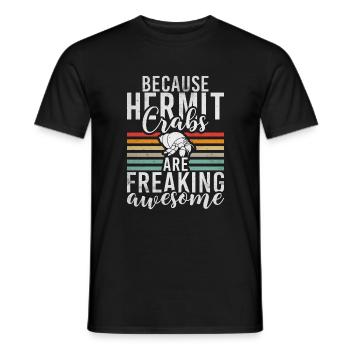 Hermit Crab Gifts - Men's T-Shirt - black - Front - AI Model Male 178 light (178cm)