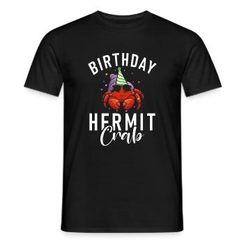 Hermit Crab Gifts - Men's T-Shirt - black - Front - AI Model Male 178 light (178cm)
