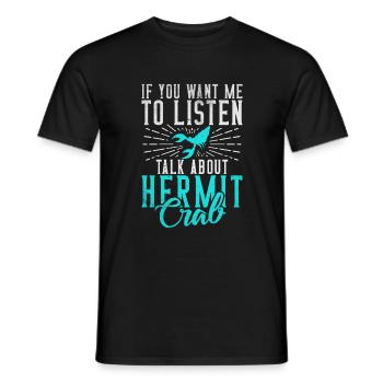 Hermit Crab Gifts - Men's T-Shirt - black - Front - AI Model Male 178 light (178cm)