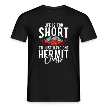 Cadeaux de crabe ermite - T-shirt homme - noir - Devant - AI Model Male 178 light (178cm)