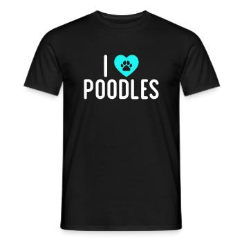 Cadeaux Caniche - T-shirt homme - noir - Devant - AI Model Male 178 light (178cm)