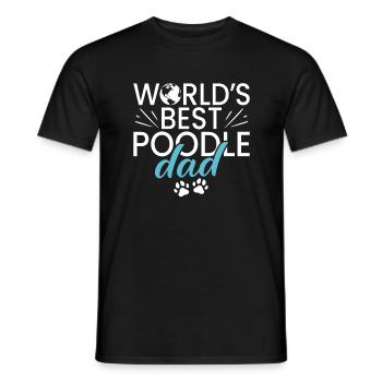 Geschenke zum Suchbegriff: "Pudel" - Männer T-Shirt - Schwarz - Vorne - AI Model Male 178 light (178cm)