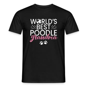 Cadeaux Caniche - T-shirt homme - noir - Devant - AI Model Male 178 light (178cm)