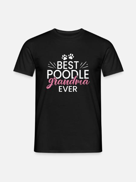 Cadeaux Caniche - T-shirt homme - noir