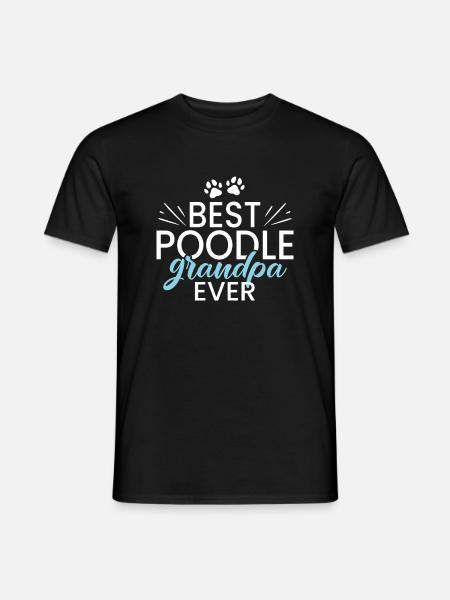 Cadeaux Caniche - T-shirt homme - noir