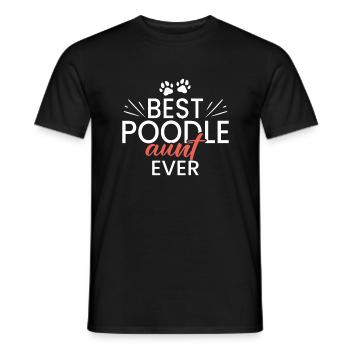 Geschenke zum Suchbegriff: "Pudel" - Männer T-Shirt - Schwarz - Vorne - AI Model Male 178 light (178cm)